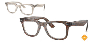 Ray-Ban CHANGE WAYFARER EASE RX 4340V unisex Brown Squared Eyeglasses
