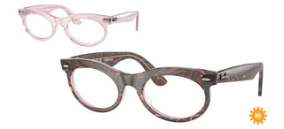 Ray-Ban CHANGE WAYFARER OVAL RX 2242V unisex Pink Oval Eyeglasses