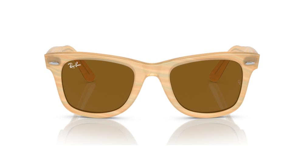 Ray-Ban CHANGE WAYFARER RB 2140 unisex Pink Squared Sunglasses ...