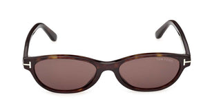 Tom Ford CHLOE-02 FT1310 women Havana Oval Sunglasses