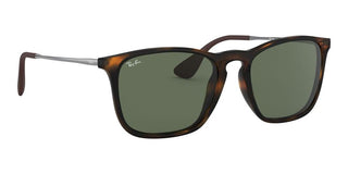 Ray-Ban CHRIS RB 4187 men Havana Geometric Sunglasses