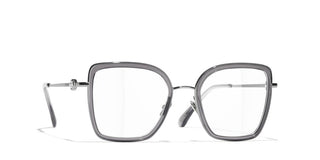 Chanel Ch 2222 Women Silver Butterfly Eyeglasses