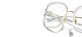 Chanel Ch 2222 Women Gold Butterfly Eyeglasses