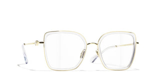Chanel Ch 2222 Women Gold Butterfly Eyeglasses