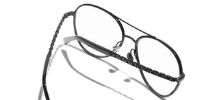 Chanel Ch 2224q Women Black Pilot Eyeglasses