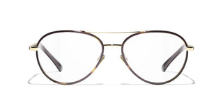 Chanel Ch 2224q Women Gold Pilot Eyeglasses
