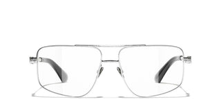 CHANEL CH 2229 women Silver Pilot Eyeglasses