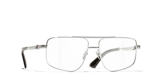 CHANEL CH 2229 women Silver Pilot Eyeglasses