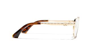 CHANEL CH 2229 women Gold Pilot Eyeglasses
