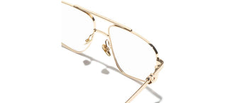 CHANEL CH 2229 women Gold Pilot Eyeglasses