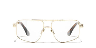 Chanel Ch 2229 Women Gold Pilot Eyeglasses