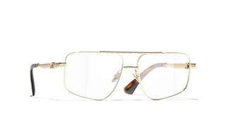 CHANEL CH 2229 women Gold Pilot Eyeglasses