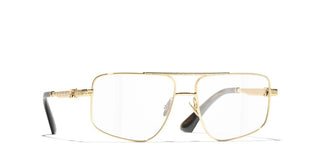 CHANEL CH 2229 women Gold Pilot Eyeglasses