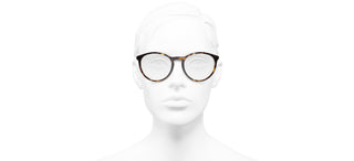 CHANEL CH 3413 women Havana Pantos Eyeglasses
