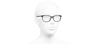 CHANEL CH 3414 women Black Rectangle Eyeglasses