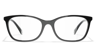 CHANEL CH 3414 women Black Rectangle Eyeglasses
