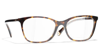 CHANEL CH 3414 women Havana Rectangle Eyeglasses