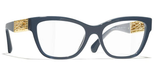 CHANEL CH 3477 women Blue Cat Eye Eyeglasses