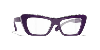 CHANEL CH 3480 women Violet Butterfly Eyeglasses