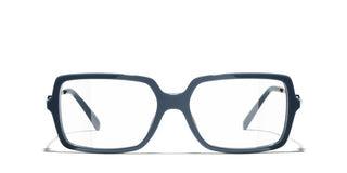 Chanel Ch 3487 Women Blue Rectangle Eyeglasses