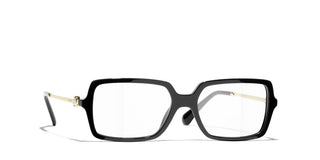 Chanel Ch 3487 Women Black Rectangle Eyeglasses