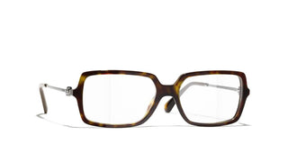 Chanel Ch 3487 Women Havana Rectangle Eyeglasses