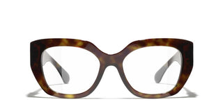 Chanel Ch 3488 Women Havana Cat Eye Eyeglasses