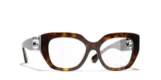 Chanel Ch 3488 Women Havana Cat Eye Eyeglasses