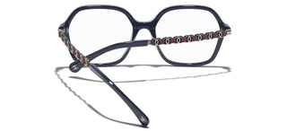Chanel Ch 3489q Women Blue Geometric Eyeglasses