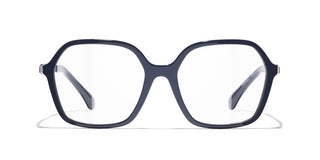 Chanel Ch 3489q Women Blue Geometric Eyeglasses
