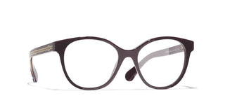 Chanel Ch 3493 Women Red Pantos Eyeglasses