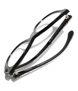 Chanel Ch 3493 Women Black Pantos Eyeglasses