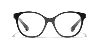 Chanel Ch 3493 Women Black Pantos Eyeglasses