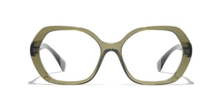 Chanel Ch 3496 Women Green Geometric Eyeglasses