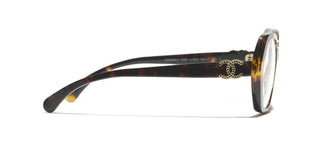 Chanel Ch 3496 Women Havana Geometric Eyeglasses