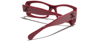 Chanel Ch 3497 Women Red Rectangle Eyeglasses