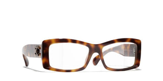 Chanel Ch 3497 Women Havana Rectangle Eyeglasses