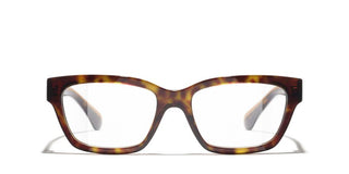 Chanel Ch 3503b Women Havana Rectangle Eyeglasses
