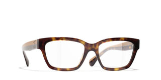 Chanel Ch 3503b Women Havana Rectangle Eyeglasses