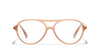 Chanel Ch 3504 Women Brown Pilot Eyeglasses