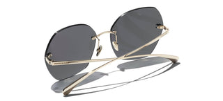 Chanel Ch 4271t Women Gold Square Sunglasses