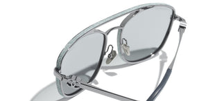 CHANEL CH 4290Q women Silver Pilot Sunglasses