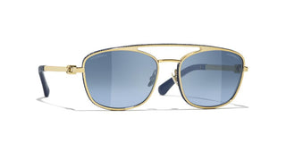 CHANEL CH 4290Q women Gold Pilot Sunglasses