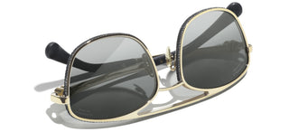 CHANEL CH 4290Q women Gold Pilot Sunglasses