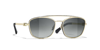 CHANEL CH 4290Q women Gold Pilot Sunglasses