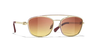 CHANEL CH 4290Q women Gold Pilot Sunglasses