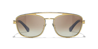 CHANEL CH 4290Q women Gold Pilot Sunglasses