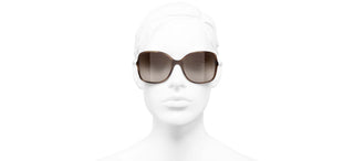 CHANEL CH 5210Q women Havana Square Sunglasses