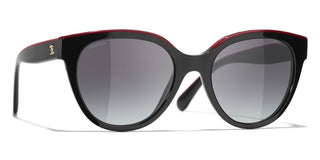 CHANEL CH 5414 women Black Cat Eye Sunglasses