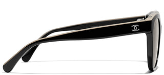 CHANEL CH 5414 women Black Cat Eye Sunglasses